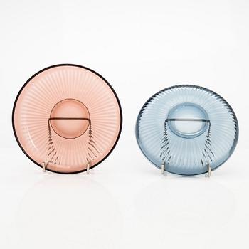 Nanny Still, glasservisdelar, 18 dlr, "Viiru", Riihimäen Lasi Oy.