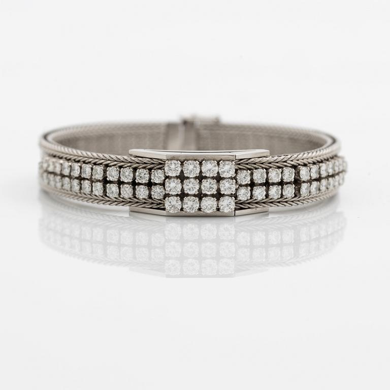 Aftonklocka/smyckeur, Blancpain,  18K vitguld med briljantslipade diamanter.