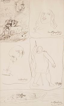 638. Ernst Josephson, Five figure studies.