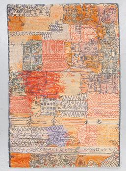A Paul Klee rug, 'Florentinisches villenviertel'. Machine made pile.