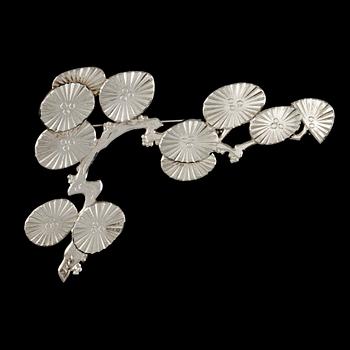 BROSCH, sterlingsilver, Wiwen Nilsson, Lund, 1956. Vikt 16 g.