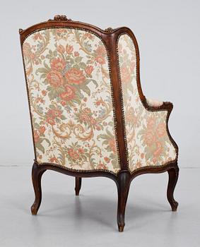 FÅTÖLJ, rokokostil, 1900-tal.