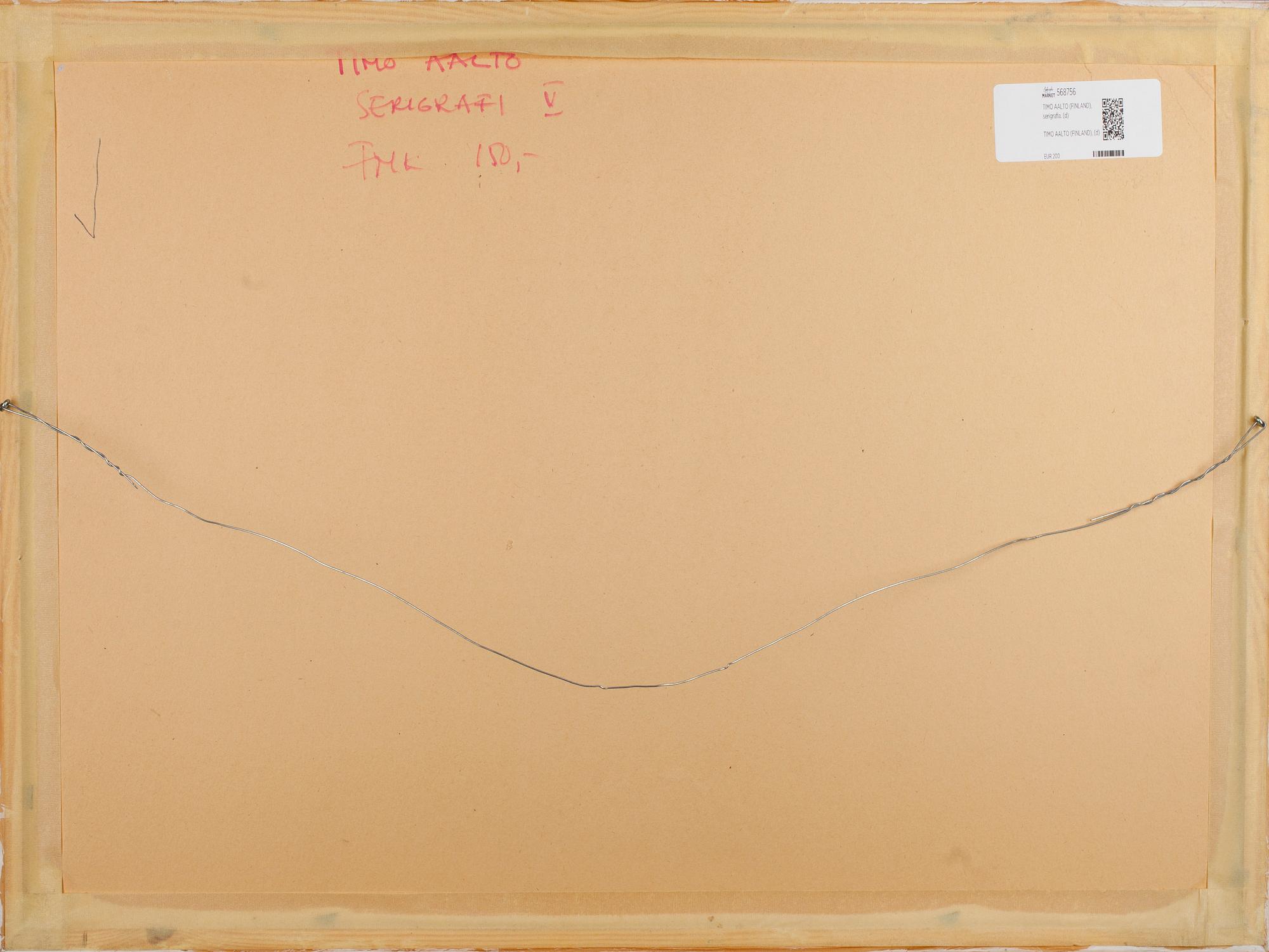 TIMO AALTO, serigrafi, signerad och daterad -69.