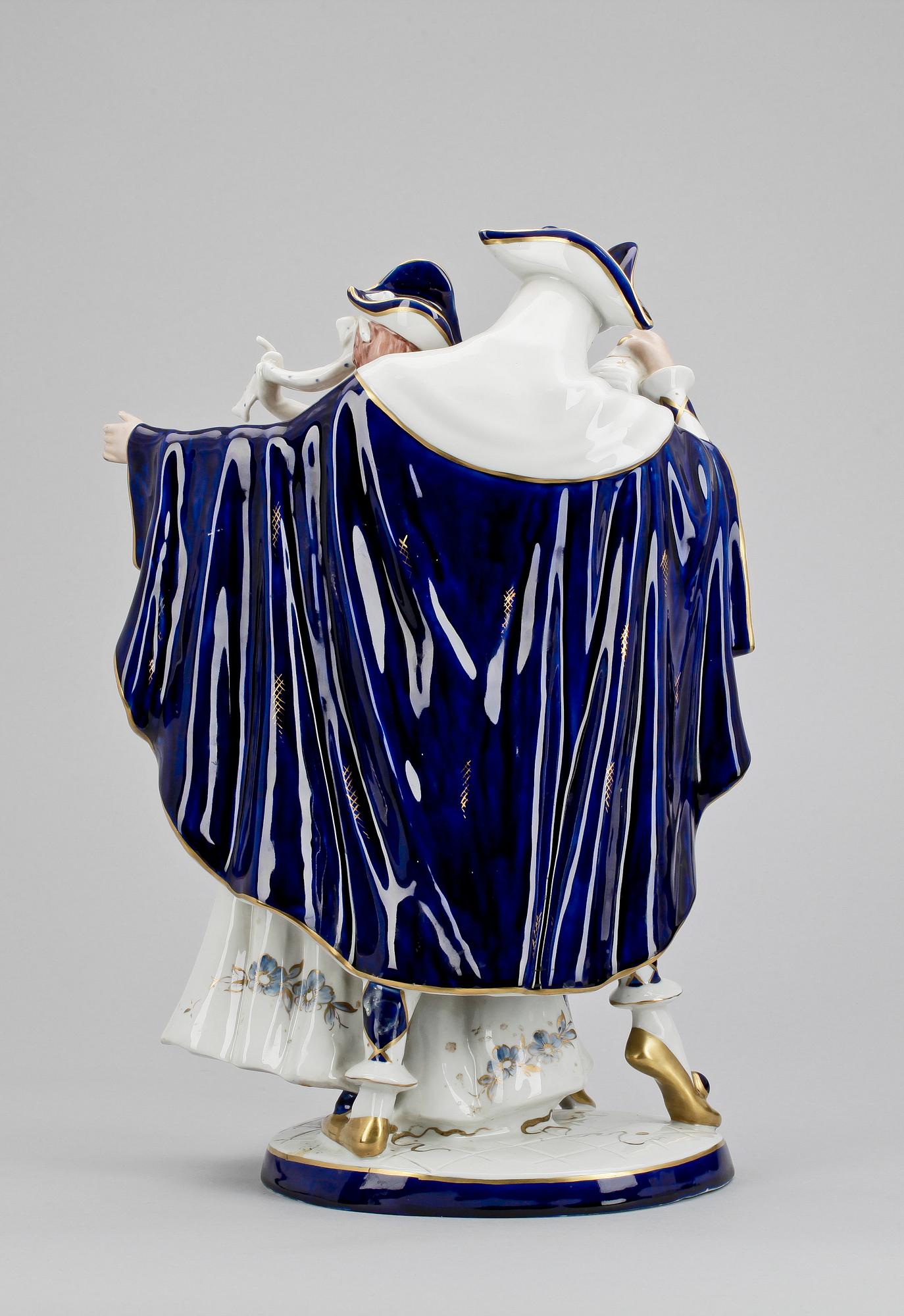 FIGURGRUPP, porslin, Royal Dux Czechoslovakia, 1920-tal.
