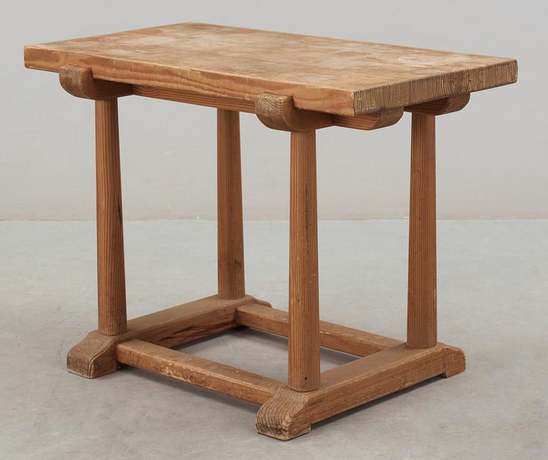An Axel-Einar Hjorth pine side table, 'Sandhamn', Nordiska Kompaniet, ca 1929.