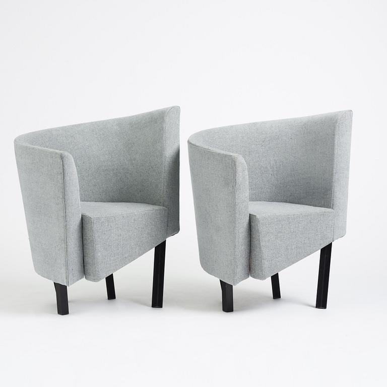 Paolo Pallucco, a pair of armchairs, Gambe-Pallucco, Italy, 1980s.