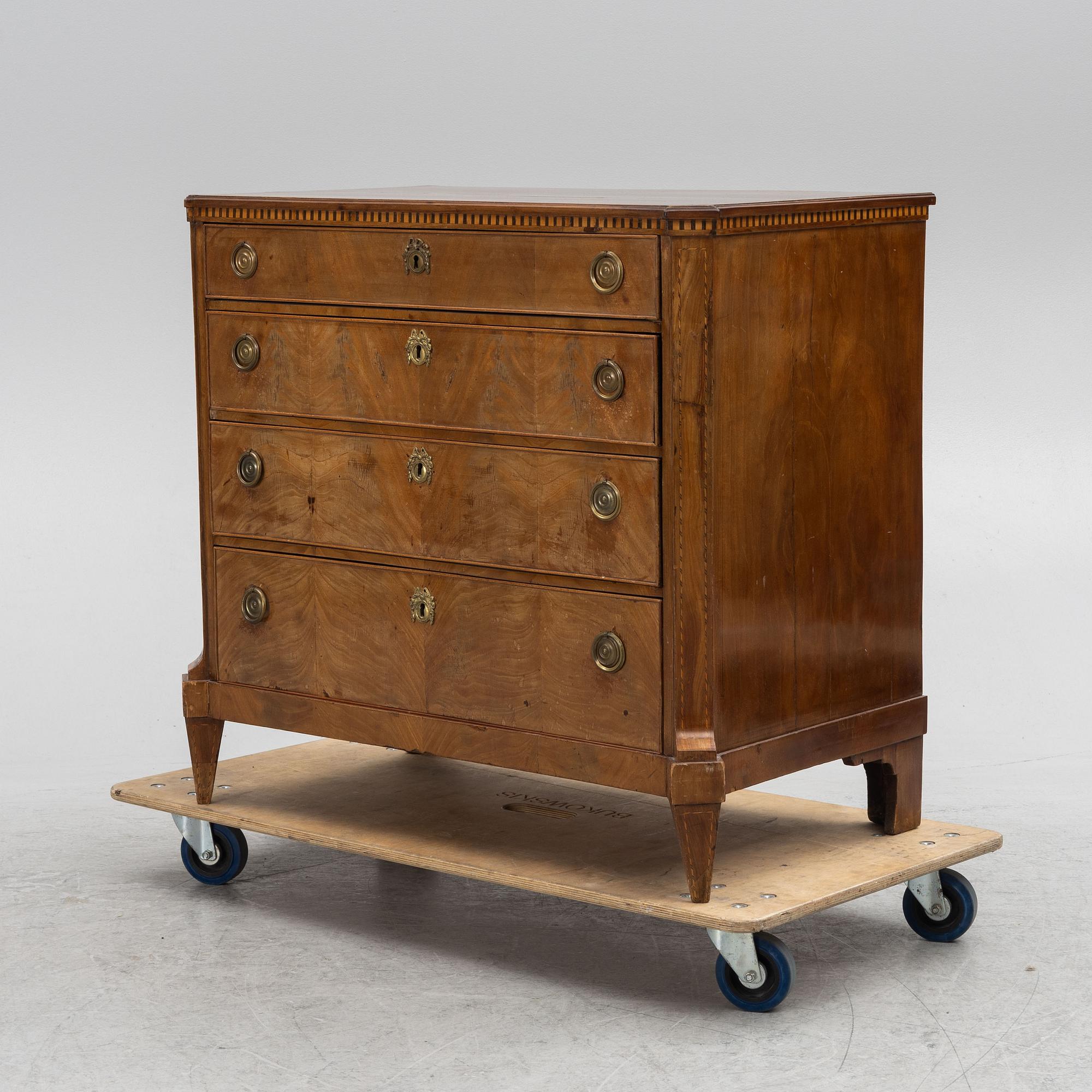 Bureau, Northern Europe, early 19th century.