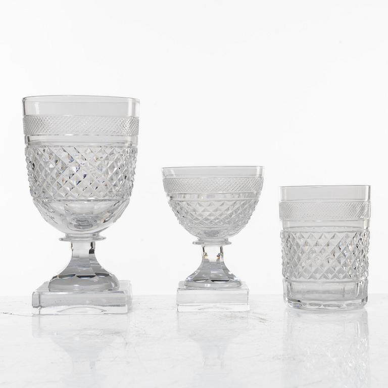 Elis Bergh, 29 pieces of a 'Kent' glass service, Kosta, Sweden.