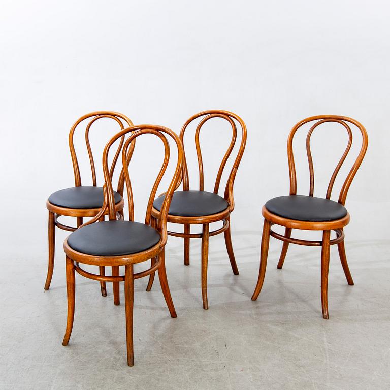 Stolar, 4 st Thonet modell 18 1900-talets första hälft.