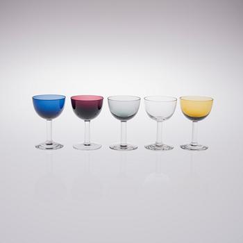 SAARA HOPEA, LIKÖRGLAS, 20 st, glas, "1125", Nuutajärvi.