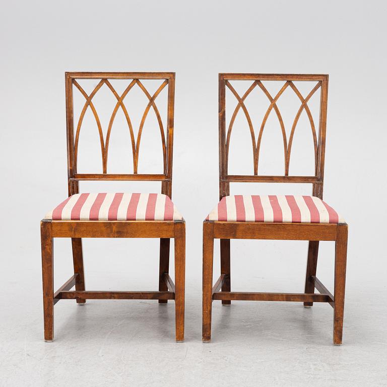 Six 'Swedish Grace' Chairs, first half of the 20th Century.