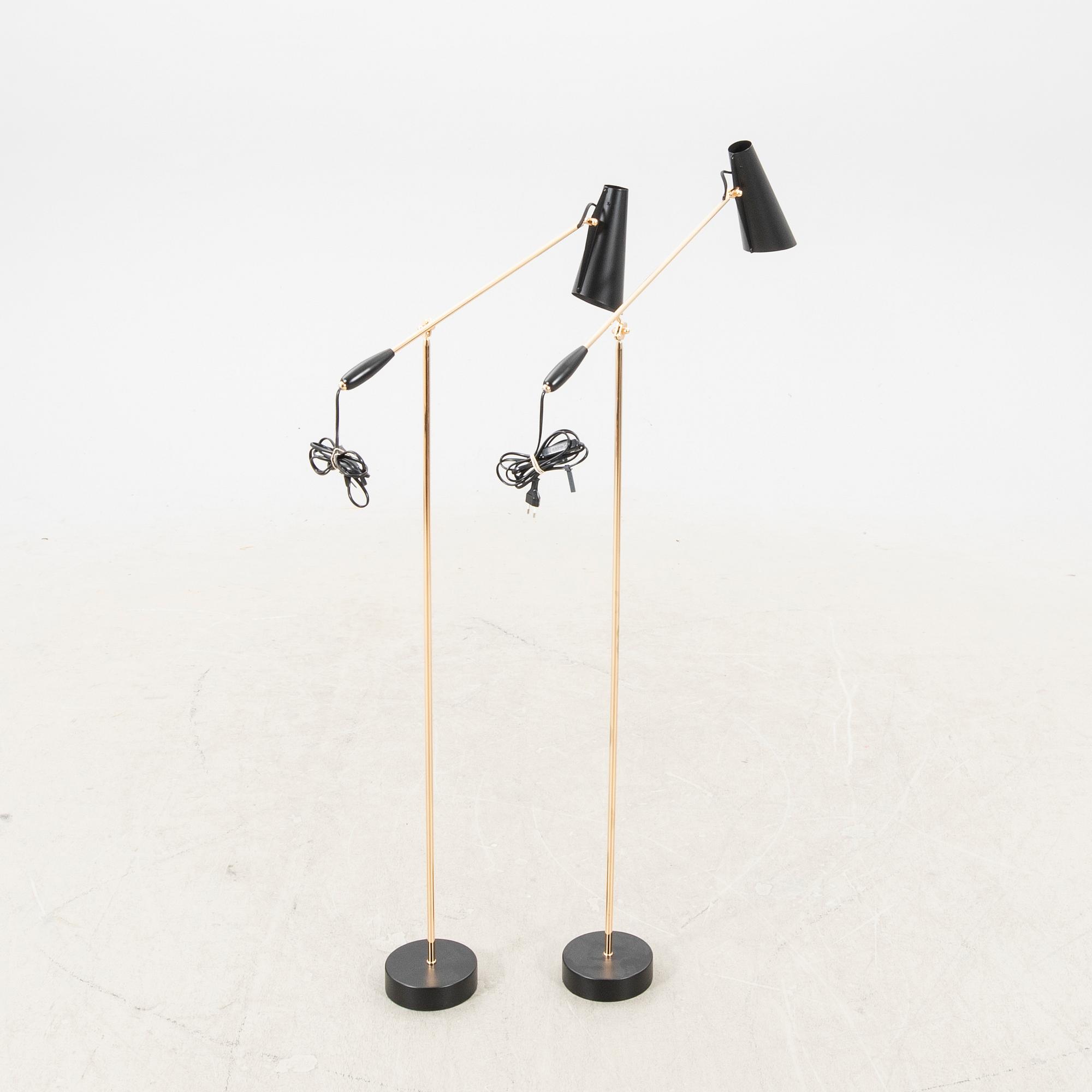 Birger Dahl, golvlampor 1 par, "Birdy"  Northern, 2000-tal.