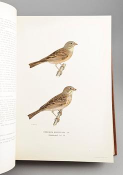 BÖCKER, 3 vol, "Svenska Fåglar", M,W & F von Wright. Stockholm, 1927 respektive 1929.