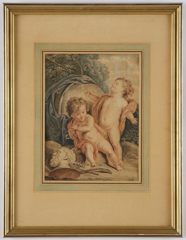 Jacob de Wit, Allegory of the transience of life.