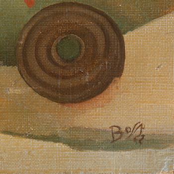 BO VON ZWEIGBERGK, olja på duk uppklistrad på pannå. Signerad Bosse och daterad -22. Landskap.