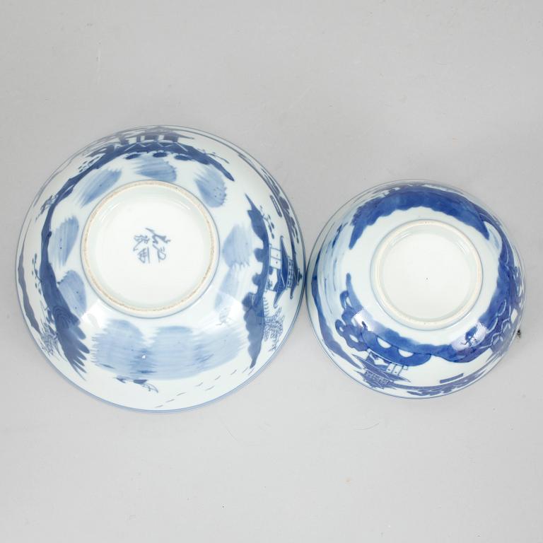 SKÅLAR, 2 stycken, porslin, Kina 1800-tal.