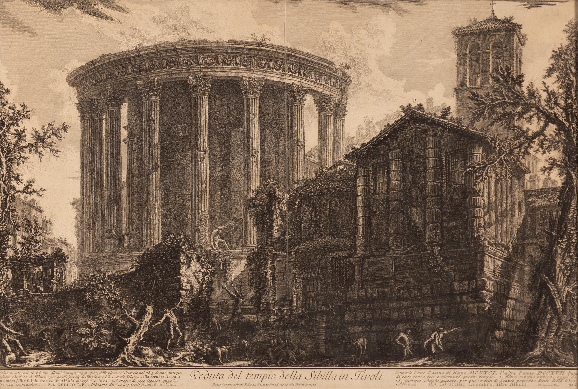 Giovanni Battista Piranesi, an etching, presumably 18th century.