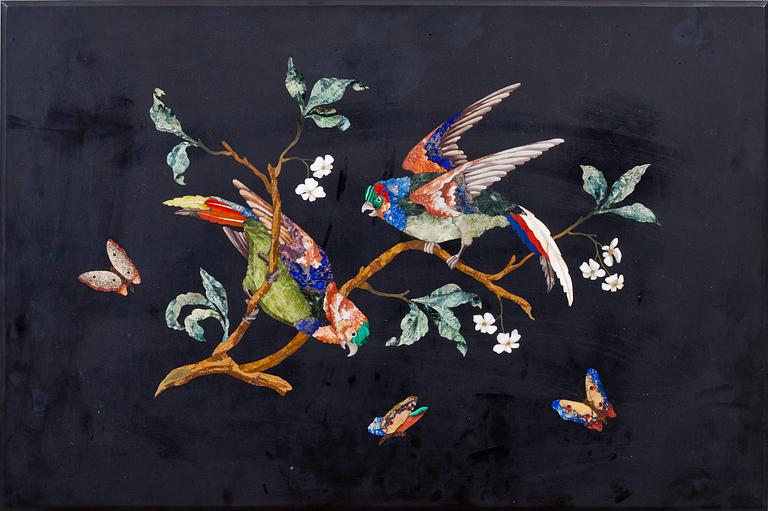 BORD, pietra dura, Italien, 1900-talets första hälft.