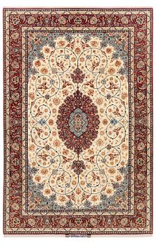 496. An Isfahan carpet, Central Persia, signed Akbaroff, c. 315 x 205 cm.