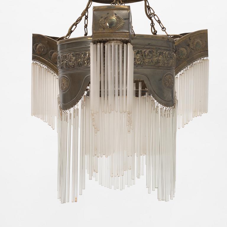 Ceiling lamp, Art Nouveau, early 20th century.