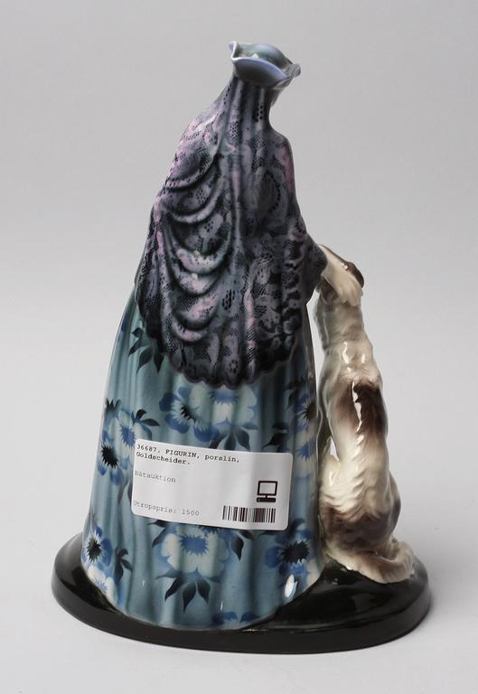 FIGURIN, porslin, Goldscheider, Österrike.