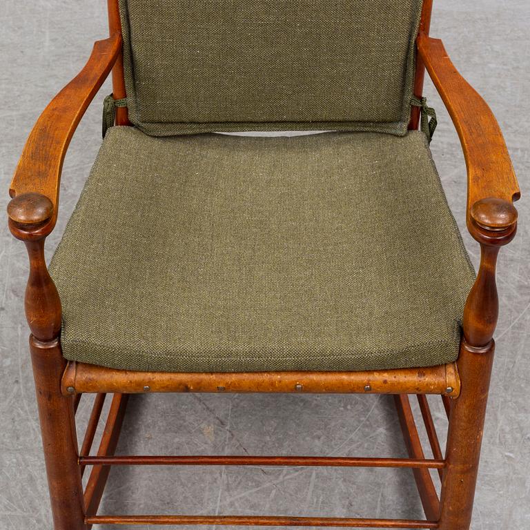 An early 20th century rocking chair.