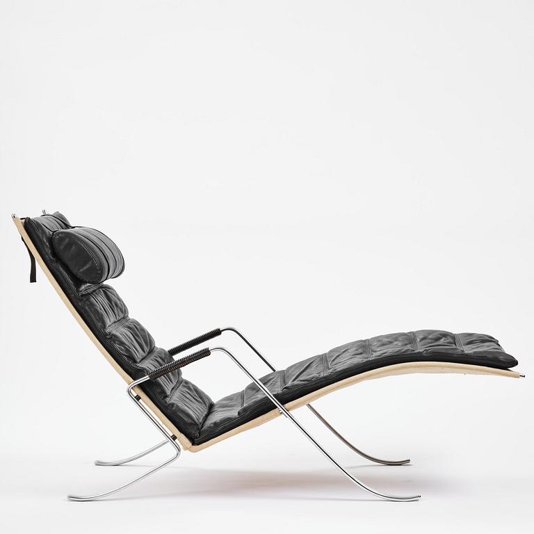 Preben Fabricius & Jørgen Kastholm, fåtölj, "Grasshopper", modell "FK-87", Alfred Kill, Danmark, 1960-70-tal.