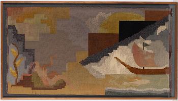 Carl Edvin Svensson, a textile, tapestry technique, signed CES.