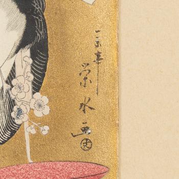 Ichirakutei Eisui (aktiv omkring 1790-1823), efter, "Ogiya uchi Mutsu".