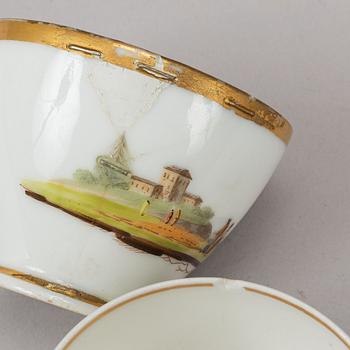 A French part coffee and tea service, empire, early 19th century (18 pieces).