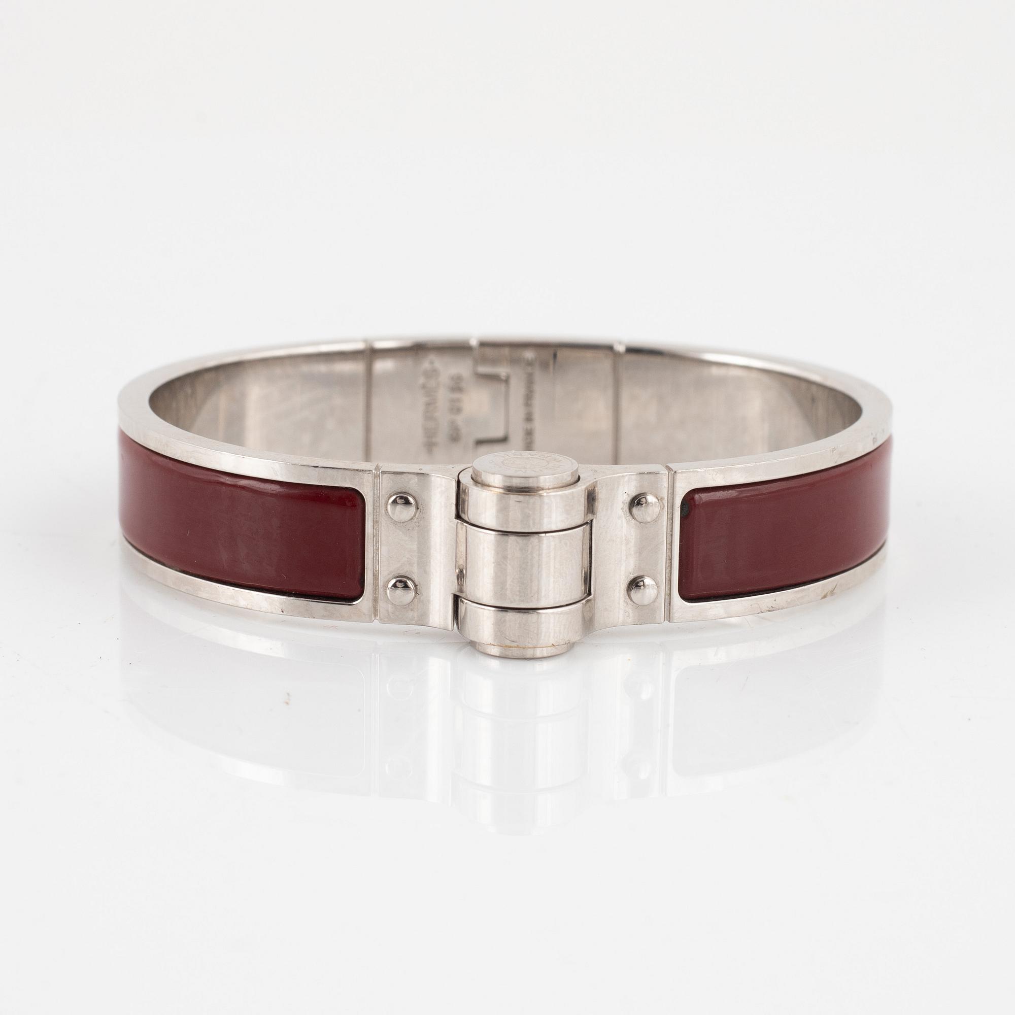 Hermès, bracelet, "Enamel hinged bracelet".