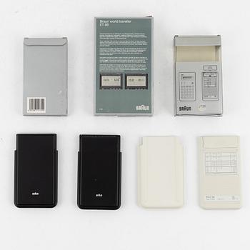 Dieter Rams & Dietrich Lubs, a set of three caulculators from Braun.