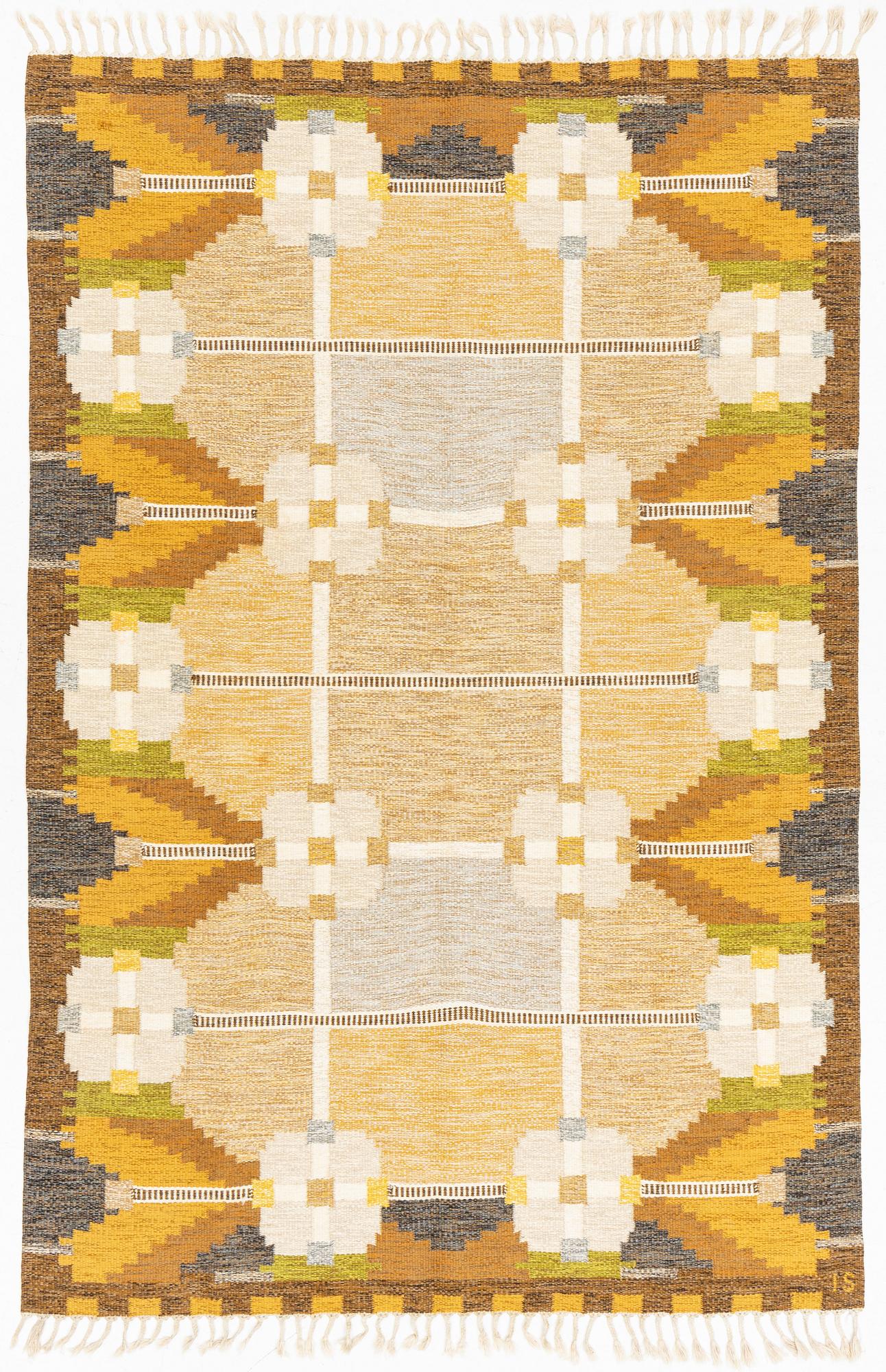 Ingegerd Silow, a carpet, "Dellen", rölakan, approx. 290 x 190 cm, signed IS.