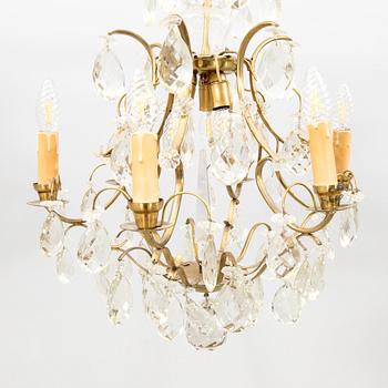 Chandelier in Baroque style, mid-20th century.