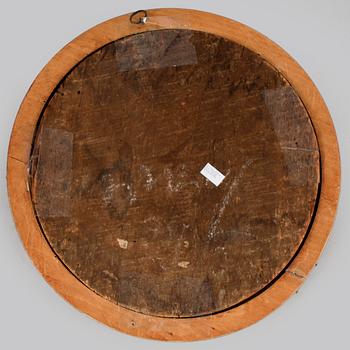 OKÄND KONSTNÄR, olja på pannå, 1700-tal.