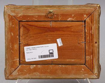 OKÄND KONSTNÄR. Olja på duk. Sign 1800-tal.
