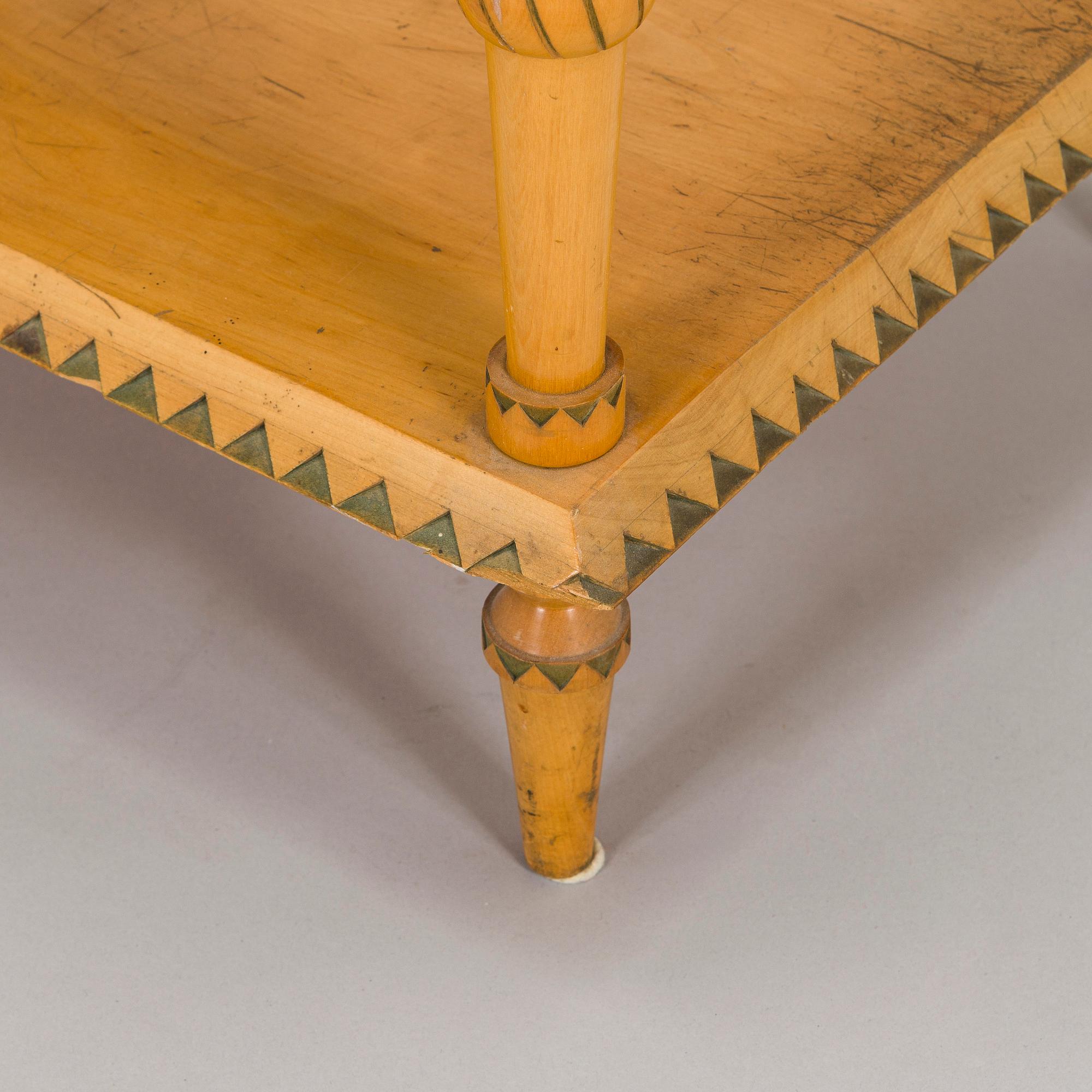 Yrjö Blomstedt, Sängynpäädyt, avohylly ja seinähylly 1898.