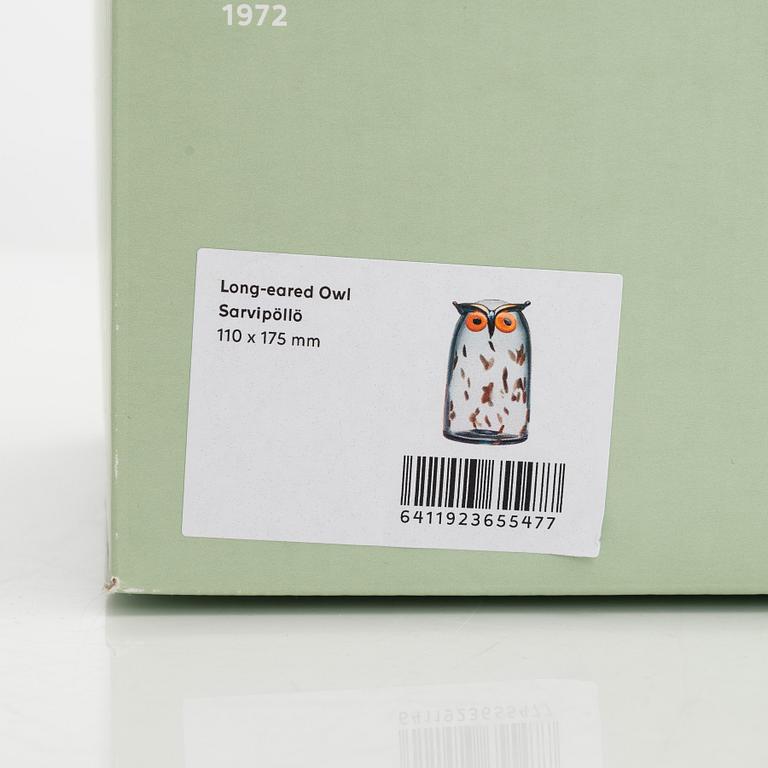 Oiva Toikka glasfågel, signerad O. Toikka Iittala.