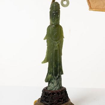 A set of three sculptures/table lamps, China, 20th century.