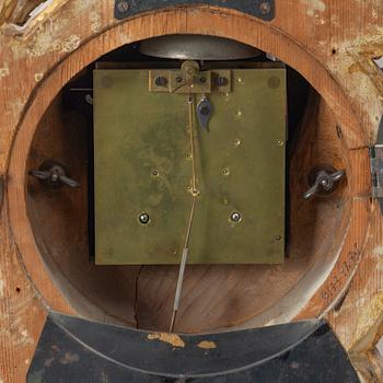 A Neo-rococo wall clock by Johan W. Berg, Karlstad, Sweden, ca. 1860.