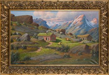 Ernst Aschenbach, Landscape from Norway.