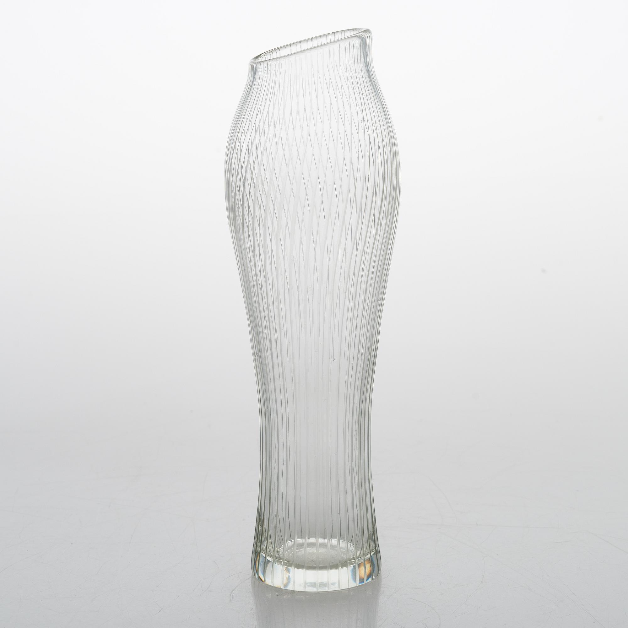 TAPIO WIRKKALA, MALJAKKO, lasia, "Varsanjalka", signeerattu Tapio Wirkkala, Iittala.