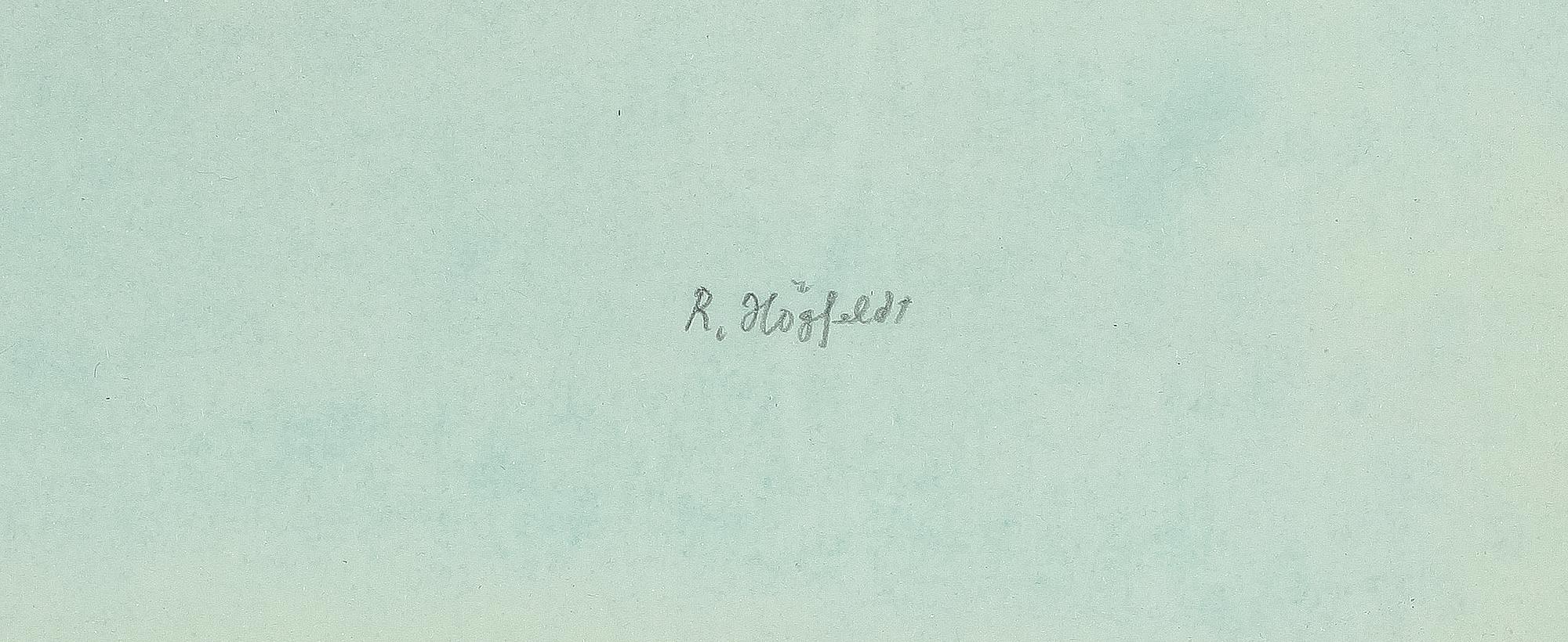 ROBERT HÖGFELDT, akvarell, sign.