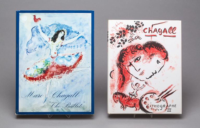 BÖCKER, 2 stycken, Chagall.