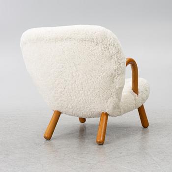 Scandinavian Modern, fåtölj, "Clam chair", 1940-50-tal.