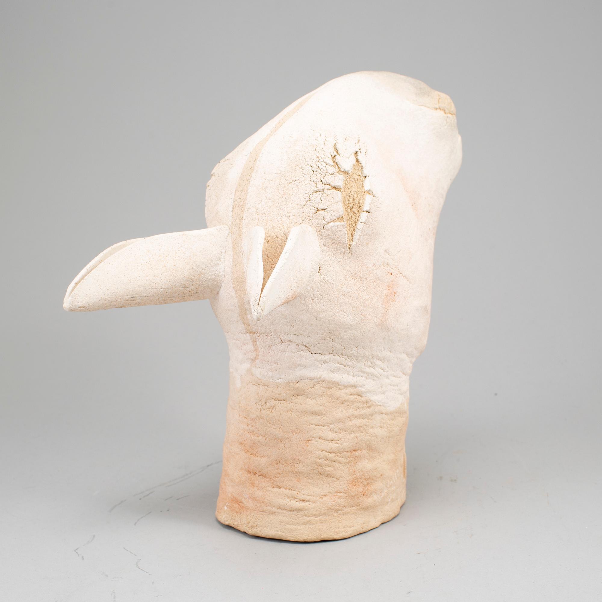 NILS GUNNAR ZANDER, sculpture, earthen weare, signerad and dated 1976.