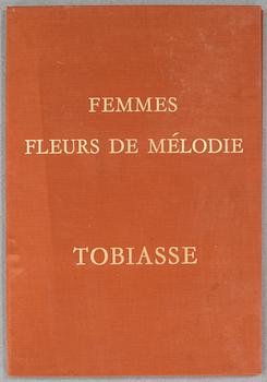 THEO TOBIASSE, mapp med 9 litografier, "Femmes fleurs de mélodie", signerade och numrerade 204, 206, 207, 221/250.