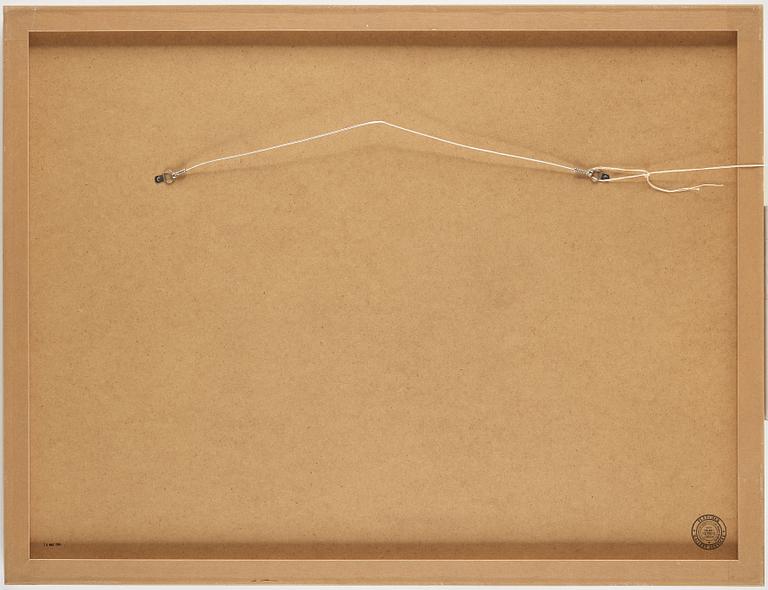 MATT GREENE, utförd 2003, bläck och färgkrita på papper.