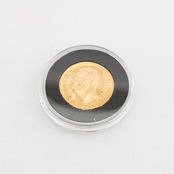 Guldmynt Italien, Umberto I 20 Lire, 1881.