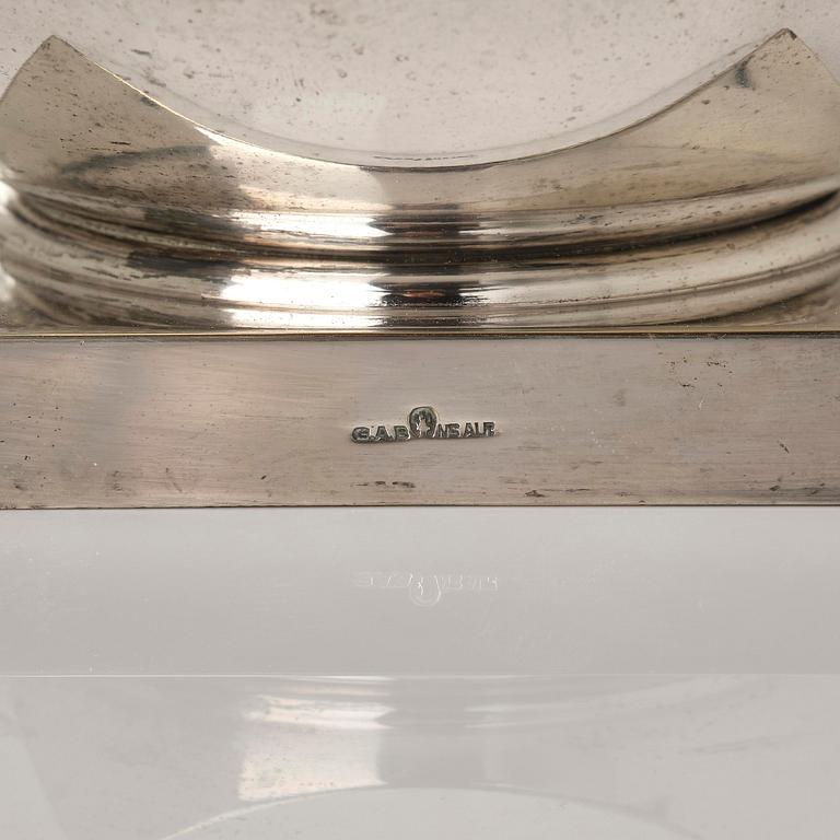Jacob Ängman, a rare table lamp, Guldsmedsaktiebolaget, Stockholm, ca 1930.